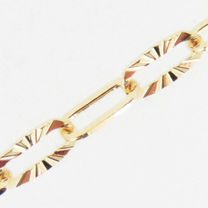 K18 カクシャインクリップチェーンネックレス（60cm）｜アクセサリー 18金 ホワイトデー ファッション おしゃれ 小物 ギフト フォーマル カジュアル 国産（36-14）