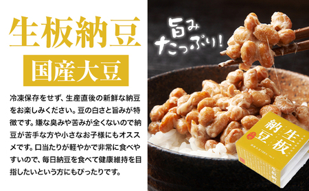 納豆 茨城名産 生板納豆 国産大豆 12個  有限会社秋山食品《90日以内に出荷予定(土日祝除く)》茨城県 河内町 有機 納豆 茨城県産 茨城 ナットウキナーゼ