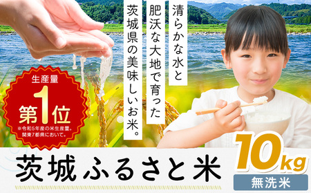 米 茨城 ふるさと米 無洗米 10kg《1月中旬-2月末頃出荷》無洗米