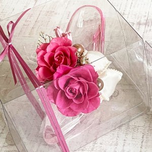 人気の枯れないお花 プリザーブドフラワー アクリルハイヒールアレンジ ピンク系 001ya 茨城県八千代町 ふるさと納税サイト ふるなび