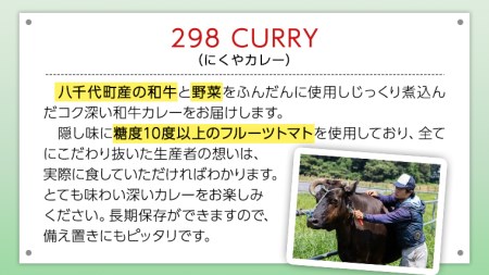 【八千代町産和牛と野菜使用】【黒毛和牛ビーフカレー】 298（にくや） カレー （200g×10袋） レトルト ビーフ 和牛 ひとり暮らし インスタント お取り寄せ 惣菜 グルメ [CA003ya]