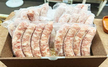 【マルニハム】ローズポーク岩塩ソーセージ(4本入り×6袋)(茨城県共通返礼品・ローズポーク使用) - 生ソーセージ 惣菜 冷凍 ブランド豚 小分け 肉汁 国産 手ごね 手作り お弁当 おかず こだわり 贈り物 ギフト お取り寄せ 人気