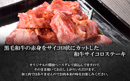 K2556 WO-29Butchers 黒毛和牛サイコロステーキ　特製たれ漬け　500g(500g×1パック)