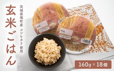 茨城県境町産 パックごはん 玄米 もち麦 36個 K2675