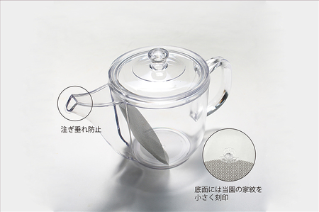 K2245 割れないティーポット/限定ロゴ入り【クリア】