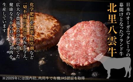 北海道産 オーガニック牛肉 生ハンバーグ約800g  | ハンバーグ