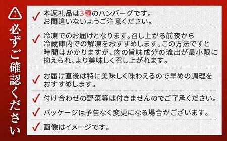 食べくらべたくなるハンバーグ〈3種〉 80g×24個 ｜ ハンバーグ