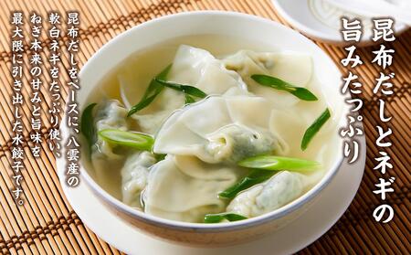 【食感と昆布だしにこだわり】 お酒によく合う軟白ねぎ水餃子48個(12個×4箱) |餃子