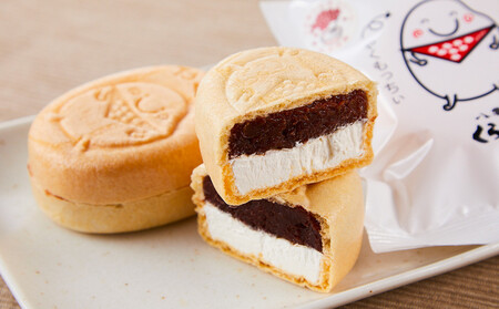 【ギフト用】アイス最中!やくもっちぃもなか(粒あん&生クリーム) 9個入