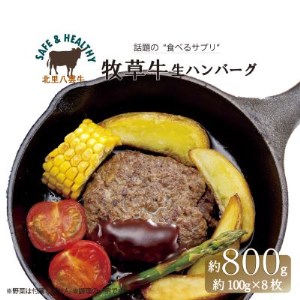 北海道産 オーガニック牛肉 生ハンバーグ約800g【 国産牧草牛・北里八雲牛】【配送不可地域：離島】【1347489】 | 北海道八雲町 |  ふるさと納税サイト「ふるなび」