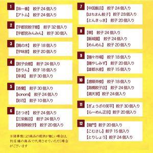 【12ヶ月定期便】宇都宮餃子　32店舗定期便　計700個以上 ｜ ぎょうざ 冷凍餃子 冷凍食品 惣菜 栃木県 宇都宮市 ※着日指定不可