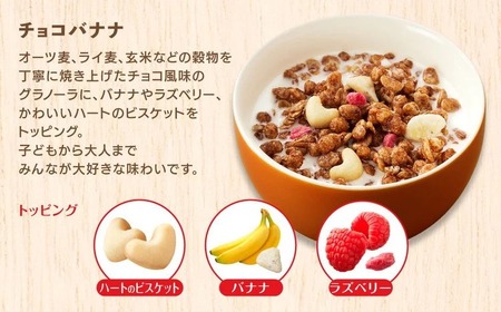 【定期便全3回】 ＜毎月発送＞ カルビー　フルグラ3種(フルグラ・糖質オフ・チョコバナナ味)3個セット 全3回 | シリアル フルーツ グラノーラ 朝食 朝ごはん 健康 食物繊維 鉄分 ビタミン 減塩 低糖質 ロカボ 栄養補助 食べ比べ 非常食 常備食 保存食 人気 子供 おやつ