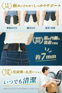INFIELD「DR.FIT」コルセット 腰サポーター ｜ 骨盤 姿勢 猫背 姿勢矯正 ベルト S M L XL インフィールド ドクターフィット 耐久性 調整 産後 筋トレ デスクワーク メッシュ 薄手 目立たない 手入れ簡単 洗濯機