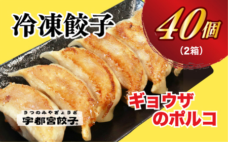 【ギョウザのポルコ】餃子20個入り×2箱【配送不可地域：離島】