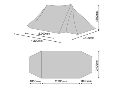 大きな取引 tent-Mark DESINGNS◇テント/1~2人用/BRW その他