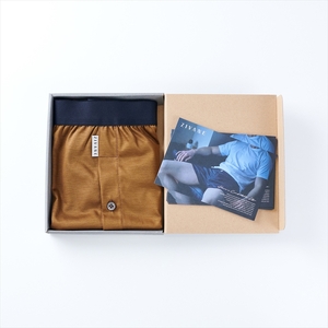 メンズ下着 ニットトランクス (Mブラウン) ZIVANE F7Z-644