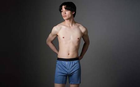 メンズ下着 ニットトランクス (Lライトブルー3枚) ZIVANE F7Z-665