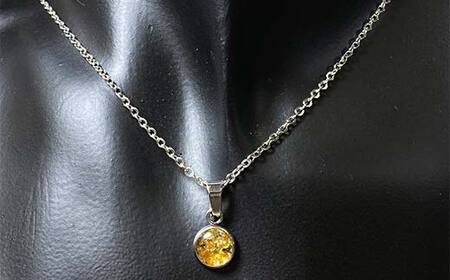 イミラック隕石のネックレス シルバー SILVER 希少 宇宙 お守り ペンダント アクセサリー F7Z-1597