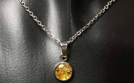 イミラック隕石のネックレス シルバー SILVER 希少 宇宙 お守り ペンダント アクセサリー F7Z-1597