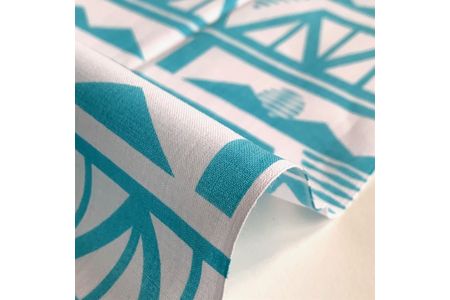 足利型染てぬぐい WATARASE 浅葱 F7Z-156