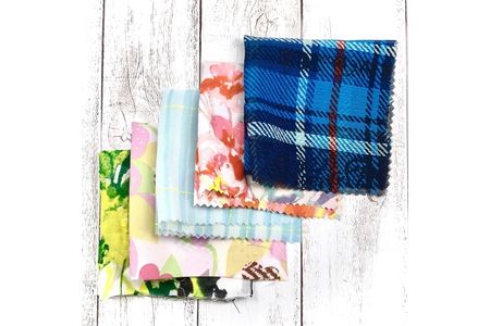 【定期便　３回】 ハギレの 「HAGIREs」　セットA 　20cm×20cm 15枚 (朝日染色株式会社） F7Z-336