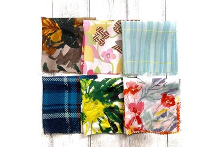 【定期便　３回】 ハギレの 「HAGIREs」　セットA 　20cm×20cm 15枚 (朝日染色株式会社） F7Z-336