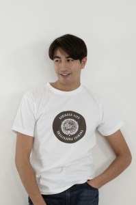 足利市 マンホールTシャツ 白 M F7Z-548