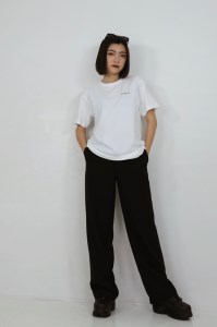 バックプリント 足利市 マンホールTシャツ 白 L F7Z-557