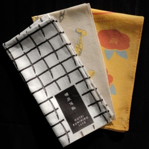 刀剣デザインハンカチ 3枚セット「椿」「陣列」「鍛刀」
