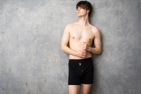 メンズ下着 ニットトランクス (Lブラック) ZIVANE F7Z-625