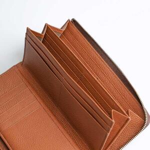 【長財布】Zip long wallet　カラー：Red Brown