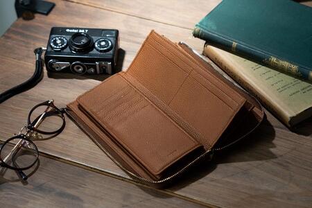 【長財布】Zip long wallet カラー:Red Brown【雑貨 ファッション 人気 おすすめ 】