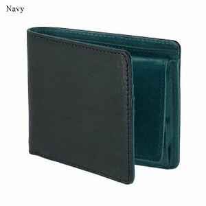 チマブエ Morris 栃木レザー 本革 二つ折り財布【紺】【雑貨 ファッション 人気 おすすめ 】