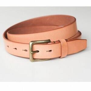 【minca】栃木レザーの希少な「ハーネスレザー」使用の贅沢な1枚革のレザーベルト/タン(生成)/幅30mm　HL-B01/TAN【38インチ 96.5cm】【小物 ファッション 人気 おすすめ 】