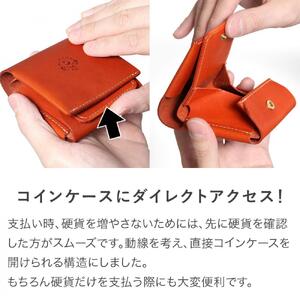 手のひら財布-Beh- 二つ折り財布 HUKURO 栃木レザー【ブラック(黒糸)】【雑貨 ファッション 人気 おすすめ 】