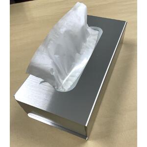 ステンレスティッシュケース　S ｜インテリア BOX ティッシュ リビング ダイニング スタイリッシュ 日用品 雑貨