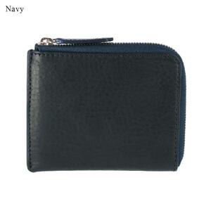 チマブエ Morris 栃木レザー 本革 L字ファスナーコンパクト財布 【紺】【雑貨 ファッション 人気 おすすめ 】