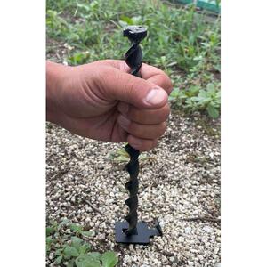 ねじペグ20ｃｍ　ブラック　4本セット　キャンプ用ペグ　スパイラル　トルネード　アウトドア　【アウトドアグッズ 人気 おすすめ 】