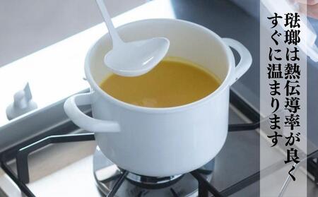 にちにち道具 キャセロール 琺瑯でできた 蓋付きの両手鍋 14cm 00207405