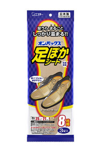 オンパックス 足ぽかシート ２５ｃｍ （３足入×１０パック）３０足セット ｜ カイロ 防寒 暖 温感 エステー 日用品