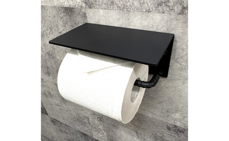 誰でも簡単取り付け！スチール トイレットペーパーホルダーL モダン スタイリッシュ【雑貨 日用品 人気 おすすめ 】