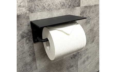 誰でも簡単取り付け!スチール トイレットペーパーホルダーR モダン スタイリッシュ【雑貨 日用品 人気 おすすめ 】