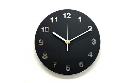 ステンレス 掛け時計 ブラック インテリア モダン スタイリッシュ 時計【雑貨 日用品 人気 おすすめ 】