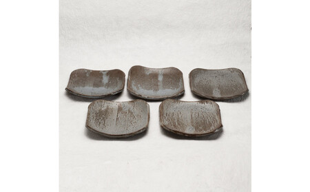 角くし目皿5枚セット ｜ 日用品 食器 陶器 キッチン 皿 焼物 人気 おすすめ