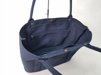 【いちひこ帆布】 ミニトート/ネイビー【かばん ファッション 人気 おすすめ 】