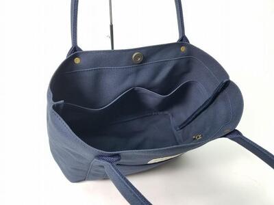 【いちひこ帆布】 ミニトート/ネイビー【かばん ファッション 人気 おすすめ 】