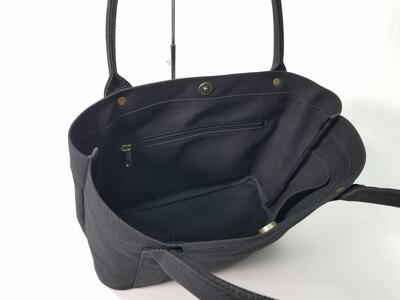 【いちひこ帆布】 ミニトート/黒【かばん ファッション 人気 おすすめ 】