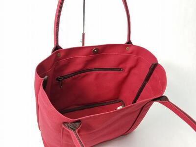 【いちひこ帆布】 ミニトート/赤【かばん ファッション 人気 おすすめ 】