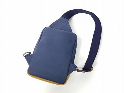 【いちひこ帆布】 ボディバッグ/ネイビー【かばん ファッション 人気 おすすめ 】