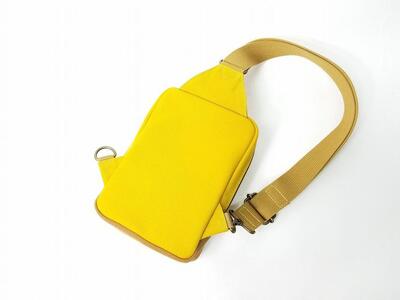 【いちひこ帆布】 ボディバッグ/イエロー【かばん ファッション 人気 おすすめ 】